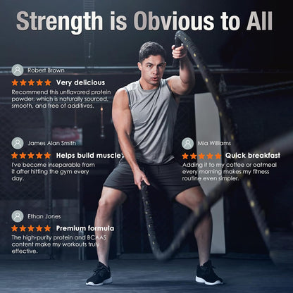 DRFOSTER Whey Protein Isolate Powder Unflavored, 26g Protein, 1.1 lbs | Grass Fed Whey Isolate, Muscle Recovery & Growth, Fitness Goal, Post-Workout, Sugar Free, Keto Friendly, Non-GMO, Low Calorie