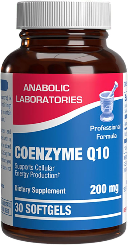 High Absorption CoQ10 200mg Softgels - Clinical Formula Coenzyme Q10 200mg for Skin Heart Energy Antioxidant and Brain Support - Easy to Swallow - Made in The USA in cGMP Facilities - 30 Servings