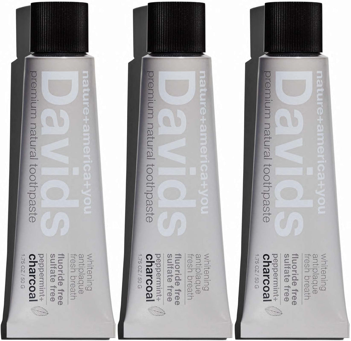 Davids Fluoride Free Toothpaste Teeth Whitening SLS Free Peppermint 5.25oz
