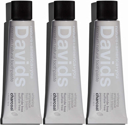 Davids Fluoride Free Toothpaste Teeth Whitening SLS Free Peppermint 5.25oz