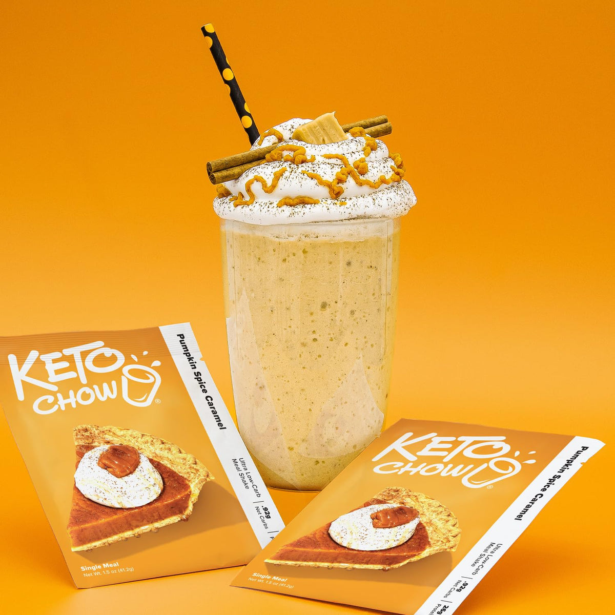 Keto Chow Chocolate Peanut Butter Meal Replacement Shake Powder, 3 Meals