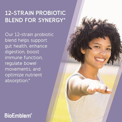 BioEmblem Triple Magnesium Complex & Digestive Enzymes for Muscles, Nerves, & Energ & Nutrient Absorption & Digestive Support