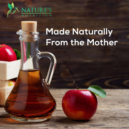 Nature's Nutrition Apple Vinegar Gummy for Weight Loss 1000mg - Vegan Apple Cider Vinegar