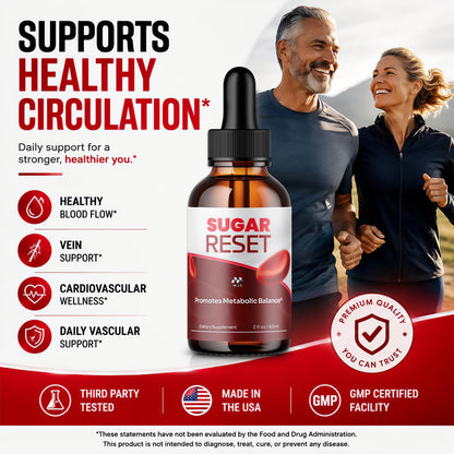 Sugar Reset Drops, SugarReset Advanced Blood Support Supplement 30 Servings