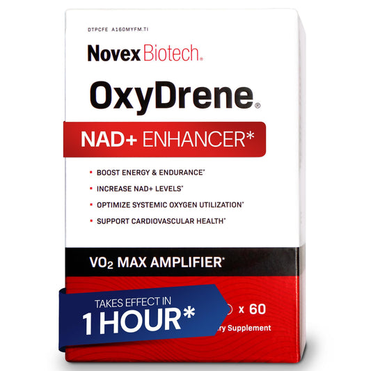 Novex Biotech Oxydrene NAD+ Enhancer - Natural Supplement Promoting Metabolism and Cardiovascular Support for Men and Women - (60 Capsules)