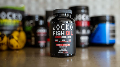 Jocko Fuel Omega 3 Fish Oil Supplement 2000mg - Burpless Fatty Acid Supplement, Wild Caught, Powerful Antioxidant with Astaxanthin (60 Capsules)