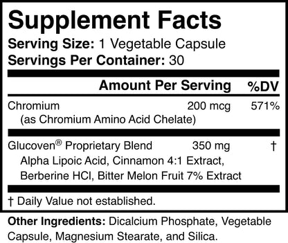 Natural Metabolic Support Supplement, Vegan, Gluten-Free | Supports Overall Metabolic Health, Steady Energy, and Controlled Cravings for Lasting Digestive Balance, 30-Day Supply