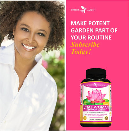 Potent Garden Menopause Relief Supplement with Black Cohosh, Soy Isoflavones, and Don Quai
