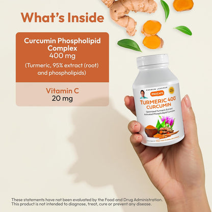 ANDREW LESSMAN Turmeric 400 mg 60 Capsules