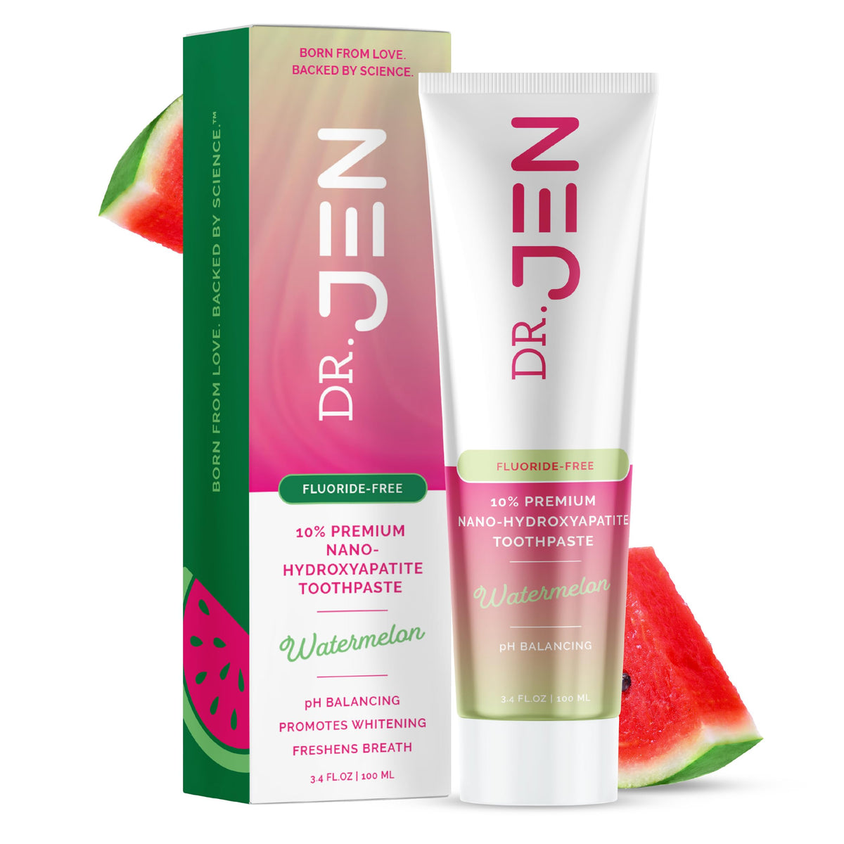Dr. Jen Fluoride Free Toothpaste with 10% Premium Nano Hydroxyapatite