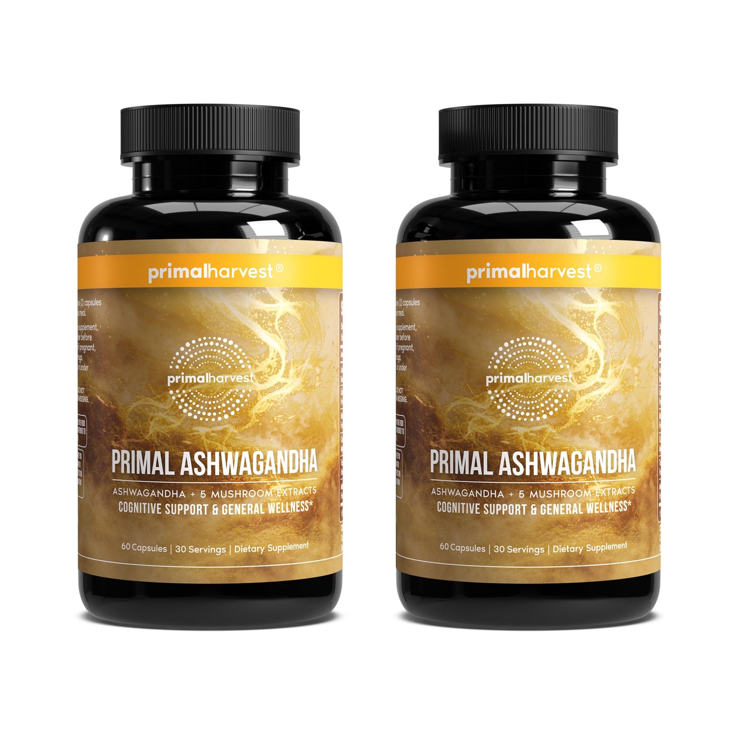 Primal Harvest Ashwagandha – Daily Vegan Supplement, Gluten & Dairy Free