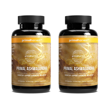 Primal Harvest Ashwagandha – Daily Vegan Supplement, Gluten & Dairy Free