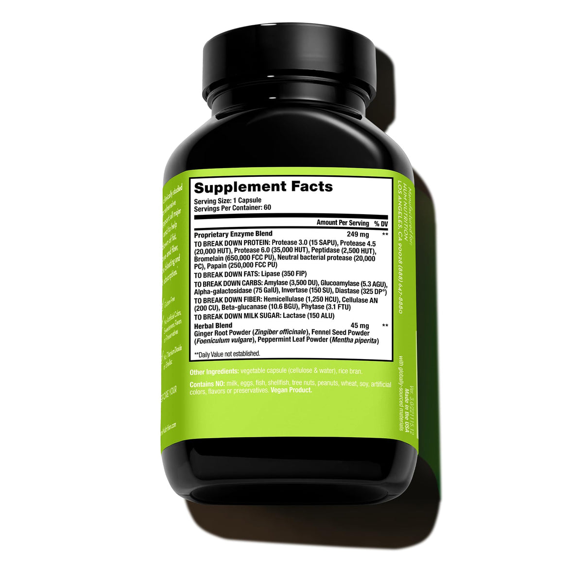 HUM Flatter Me Supplement for Daily Bloating - 18 Full Spectrum Digestive