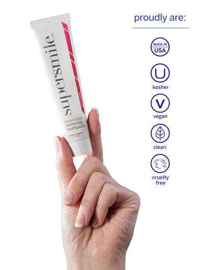 Supersmile Peppy Mint Whitening Travel Kit, 5-Piece TSA Set