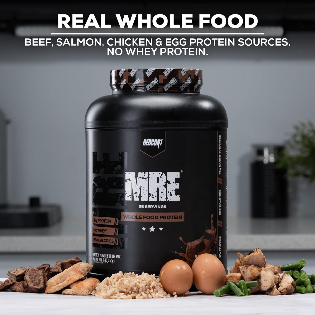 REDCON1 MRE Protein Powder, Peanut Butter Cookie - Meal Replacement Protein Blend