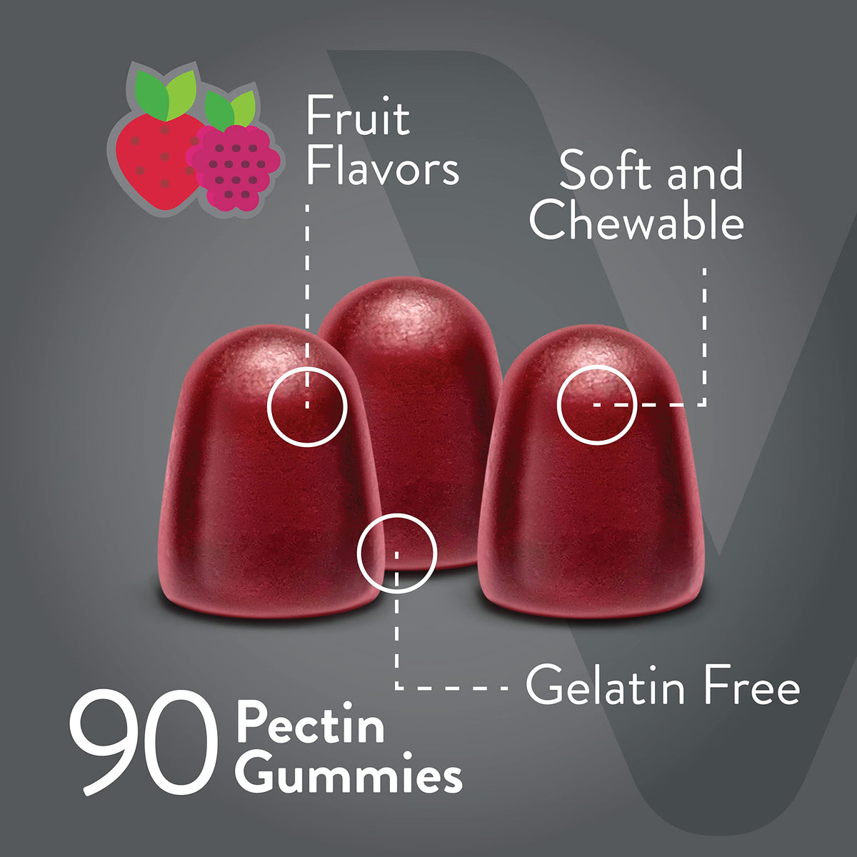 Prebiotic Fiber Gummies 7G Extra Strength [Zero Sugar Added] Digestive Heath Regularity