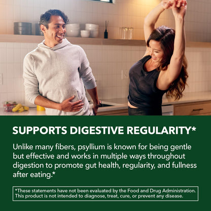Vegan Psyllium Husk Fiber Capsules, GLP-1 Nutritional Support, 270 Pills | Psyllium Fiber Supplement Capsules for Digestive Health Regularity, Non-GMO Gluten Free & 3rd Party Tested, 90 Servings
