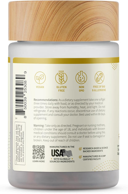 Snap Supplements Black Seed Oil for Immune Health, 90 Softgel Capsules | 100% Cold Pressed Black Cumin Seed Oil, Supports Immune Health, Detox, Skin, Hair, Joints & Overall Wellness