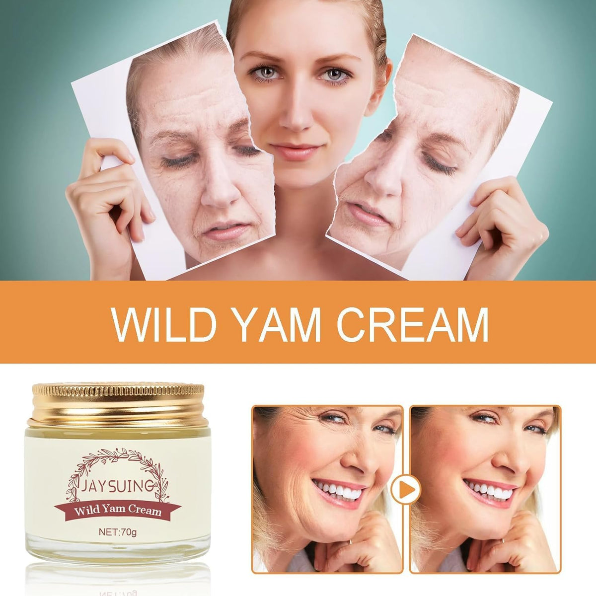 DIXII Wild Yam Cream - Wild Yam Organic Balance Hormone Cream, Women's Organic Wild Yam Root Cream