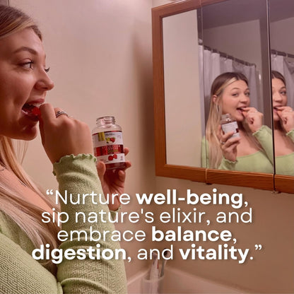 Herbion Naturals Organic Apple Cider Vinegar Gummies with The Mother, Supports Healthy