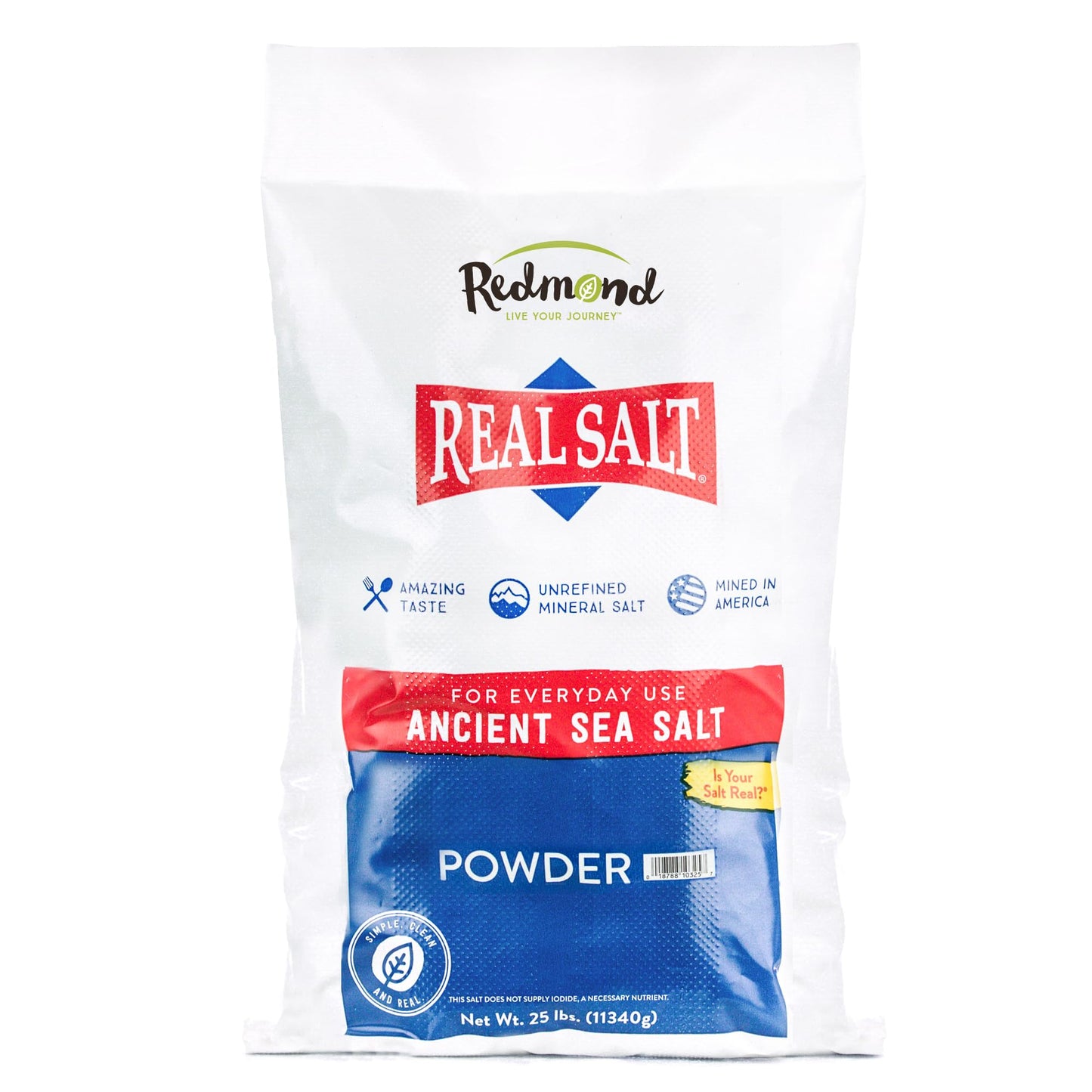 Redmond Real Salt - Ancient Fine Sea Salt, Unrefined Mineral Salt, 16 Ounce Pouch (1 Pack)