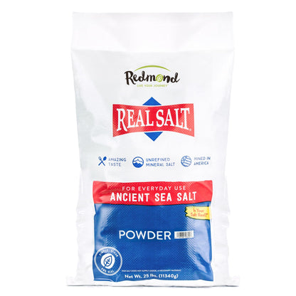 Redmond Real Salt - Ancient Fine Sea Salt, Unrefined Mineral Salt, 16 Ounce Pouch (1 Pack)