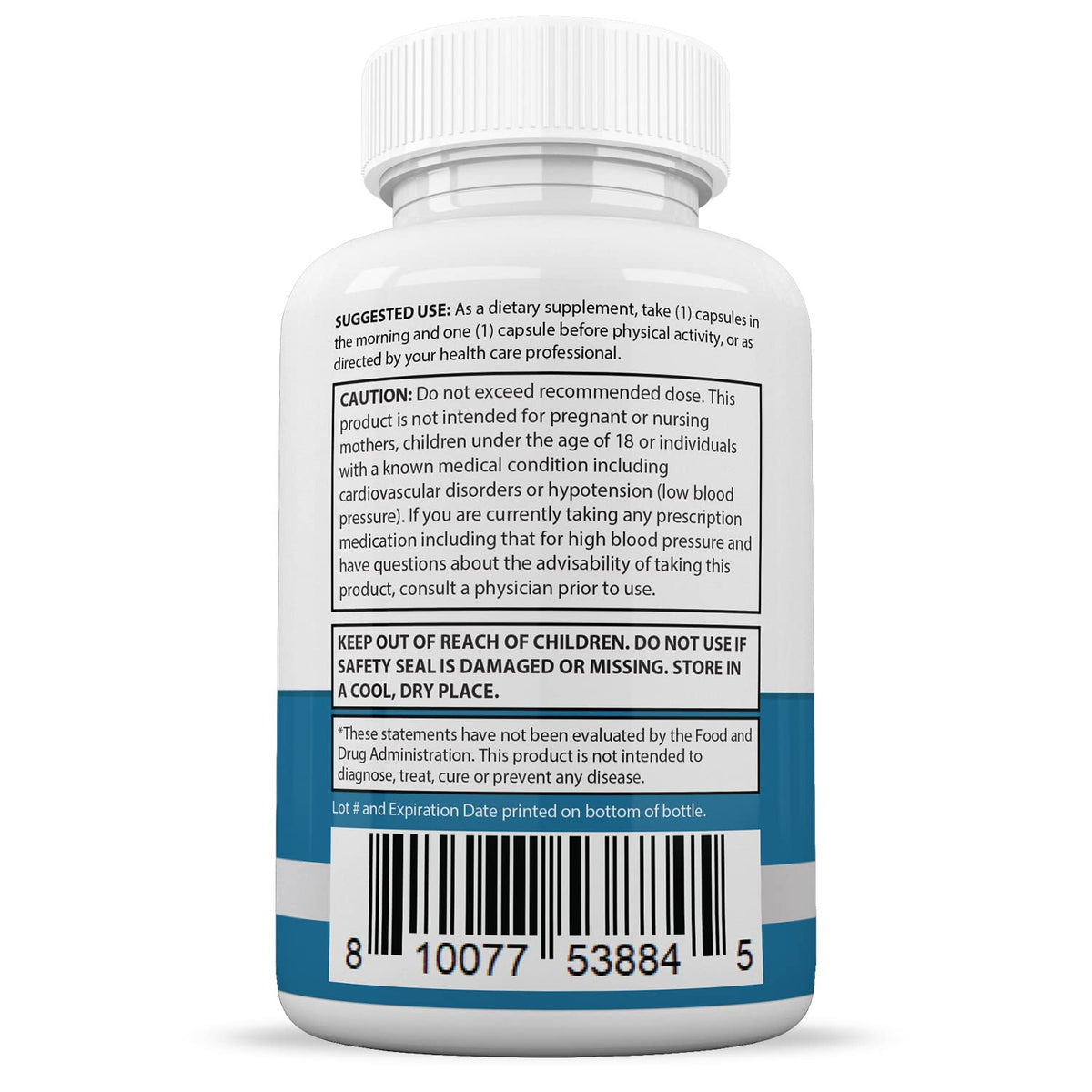 Justified Laboratories (5 Pack) Glucotrust Max 1295MG Formula Supplement Pills 300 cap