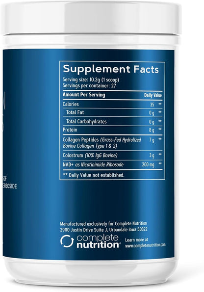 Complete Nutrition Grass Fed Collagen Peptides Supplement - Amino Acid Supplement, Pasture Raised, Keto Friendly, Gluten Free, Dairy Free, Soy Free, Non-GMO, 35 Servings