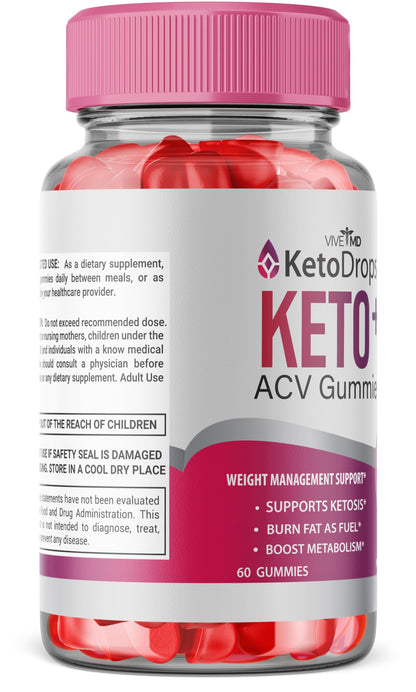 VIVE MD Keto Drops ACV Gummies Keto Drops ACV Gummies 525 MG Keto Drops Gummies