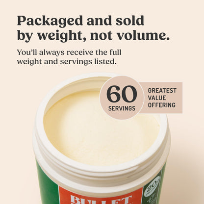 Bulletproof Unflavored Collagen Peptides Powder, 20g Grass-Fed Collagen Protein and Amino Acids for Skin, Bones and Joints, 17.6 Ounces