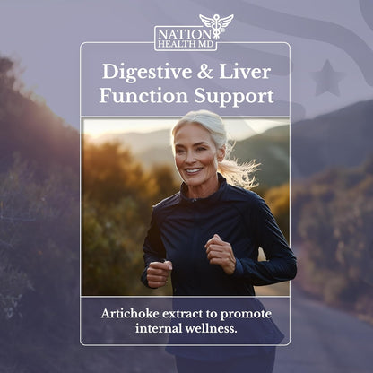 Artichoke Extract 500 mg | Liver Support Supplements | Natural Artichoke Extract, Liver Health Supplement, Digestive Support, Vegan, Gluten Free. 30 Days Supply. 30 Capsules