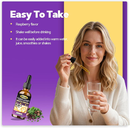 20-in-1 Wormwood Black Walnut Clove Parasite Cleanse | Wormwood, Pumpkin Seed & Oregano | Digestive & Intestinal Health Support | Immune System Booster | Gentle Internal Cleanse & Detox | 60 mL