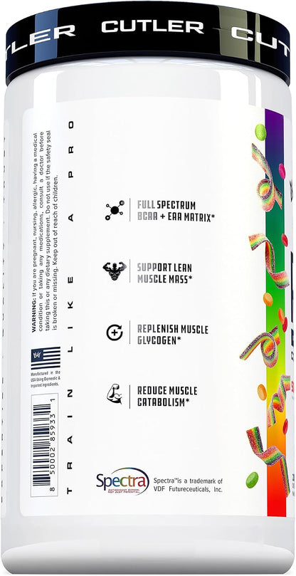 Cutler Nutrition Repair Sour Rainbow Candy Recovery Powder, 20 Servings | 19.75 oz | 15g Fast-Absorbing Carbs from Waxy Maize and Cluster Dextrin, plus 5g BCAAs and 2g EAAs for Muscle Recovery