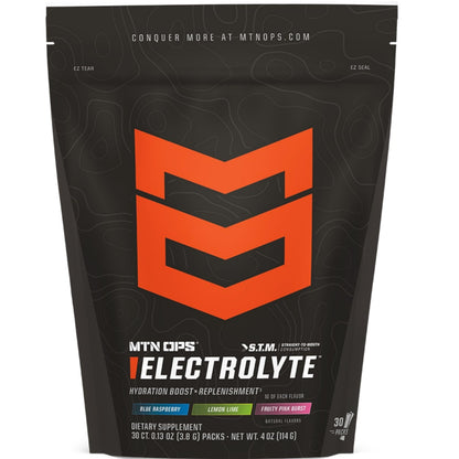 MTN OPS Hydrate Sugar Free Electrolyte Packets, Mango Peach