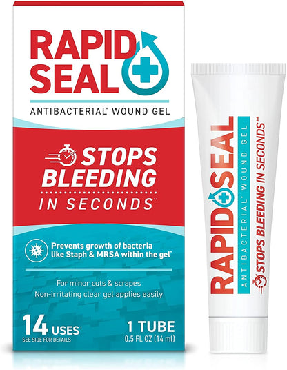 Rapid-Seal Wound Gel (1 Count) | Stops Bleeding in Seconds, Ideal for Cuts
