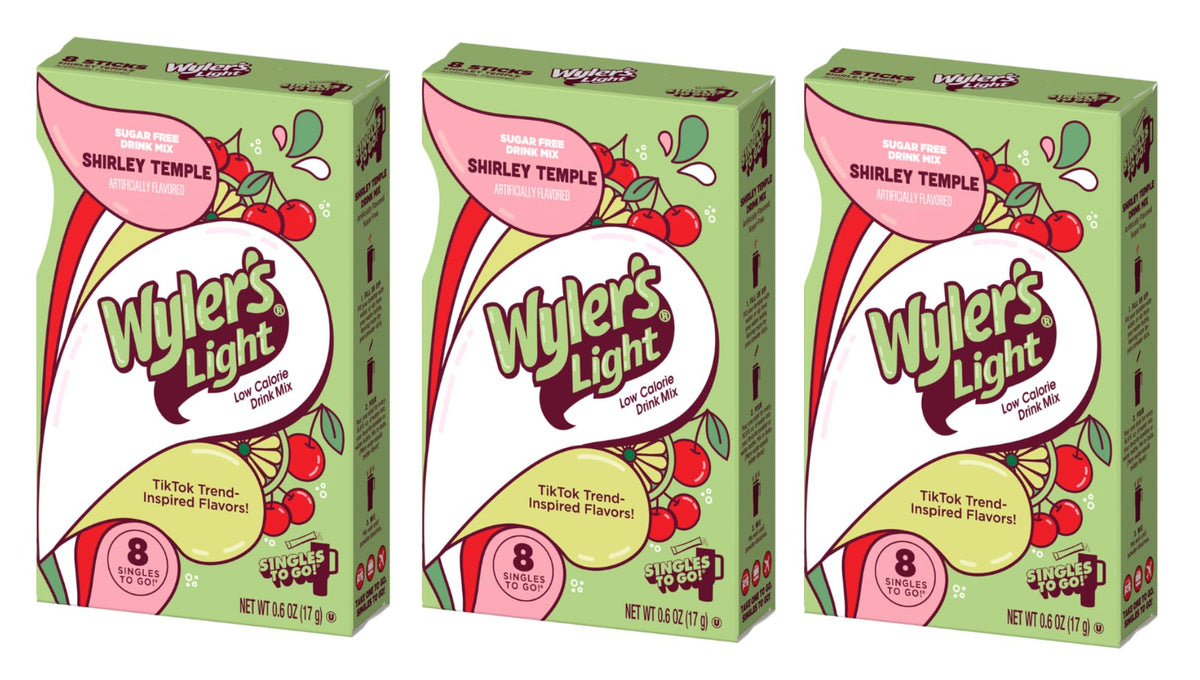 Wyler's Light Vanilla Singles To Go Drink Mix - 8 Count, Pack of 3