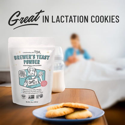 Legendairy Milk Brewer's Yeast Powder for Lactation Cookies (16oz) - Increase Breast Milk
