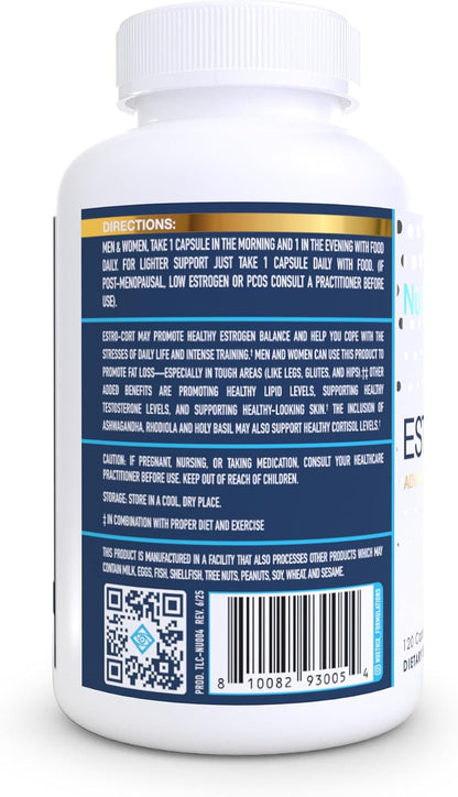 NuEthix Formulations Estro-Cort Anti-Estrogen Nutritional Support Dietary Supplement, 120 Capsules