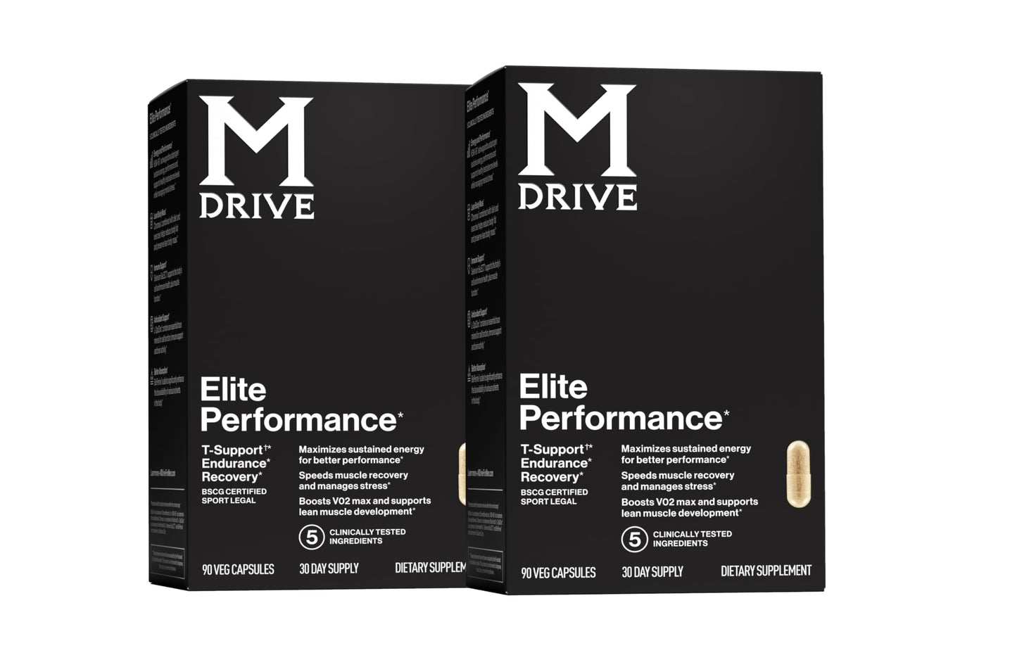 Mdrive Elite Testosterone Booster & Performance Support for Men, 90ct | Supports Immune Health, Energy, VO2Max, Recovery, Stress Relief, Lean Muscle, KSM-66 Ashwagandha, DIM, Fenugreek