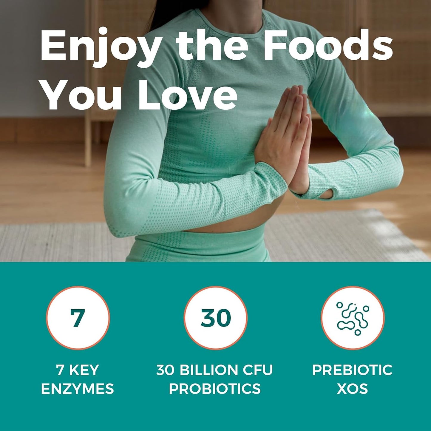 NewRhythm Digestion & Menopause Bundle: 7 Key Enzymes with Probiotics + Botanical Relief, Protease Amylase Lipase, Black Cohosh, 90 Vegan Caps