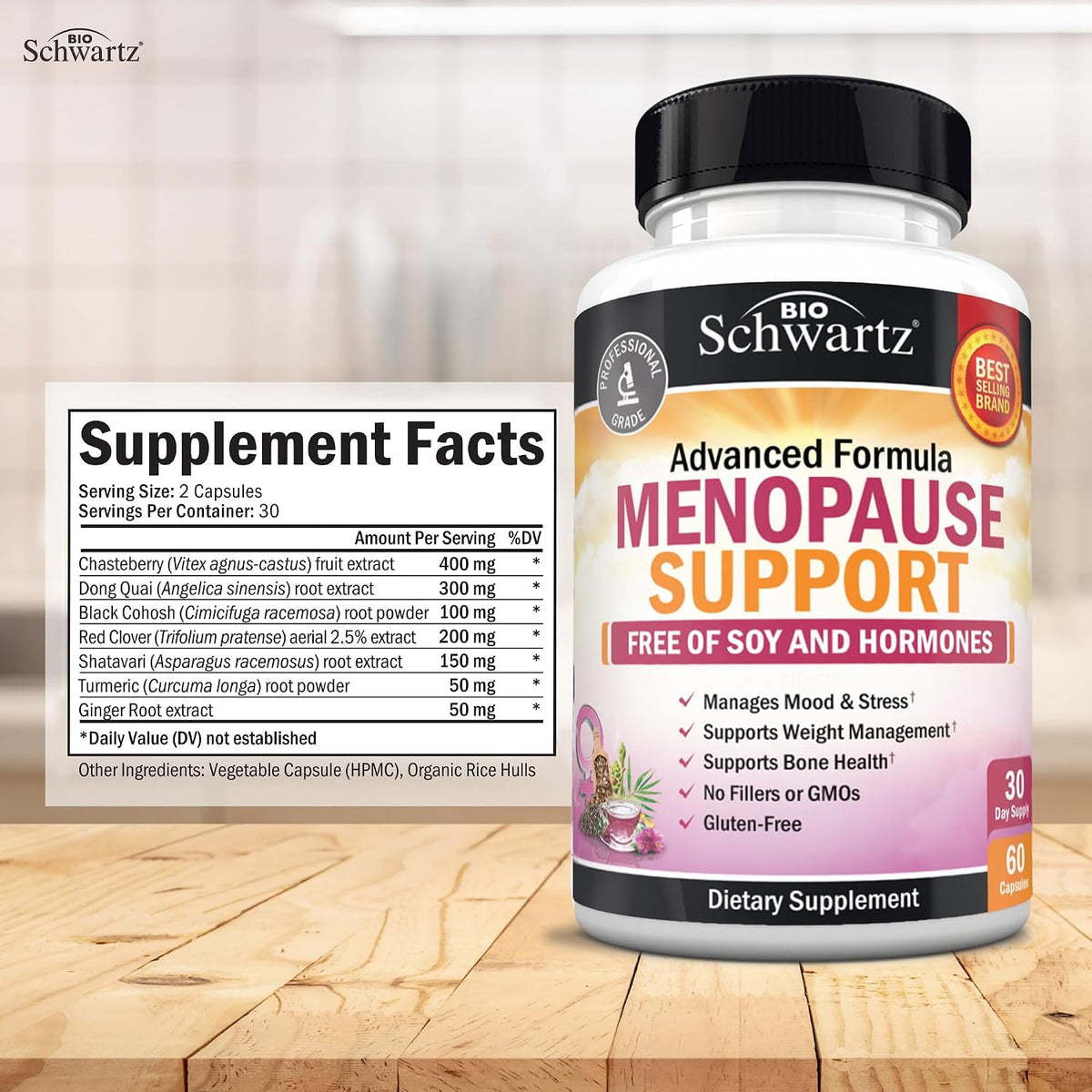 Herbal Menopause Support for Women - Supports Healthy Mood and Balance