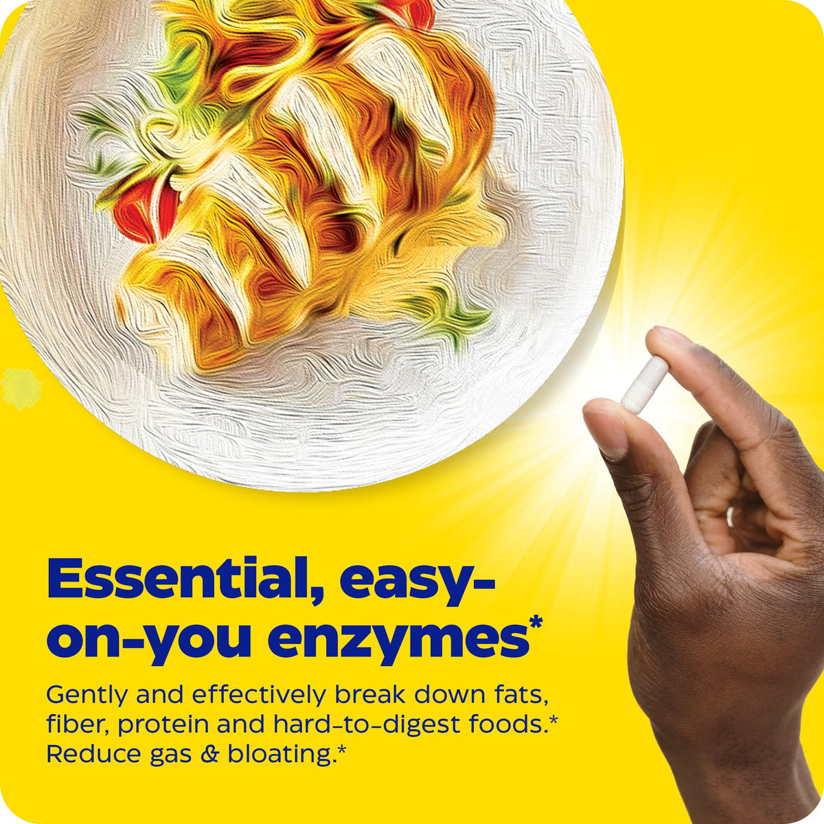 Enzymedica Digest Basic, Digestive Enzymes for Sensitive Stomachs, Offers Fast-Acting
