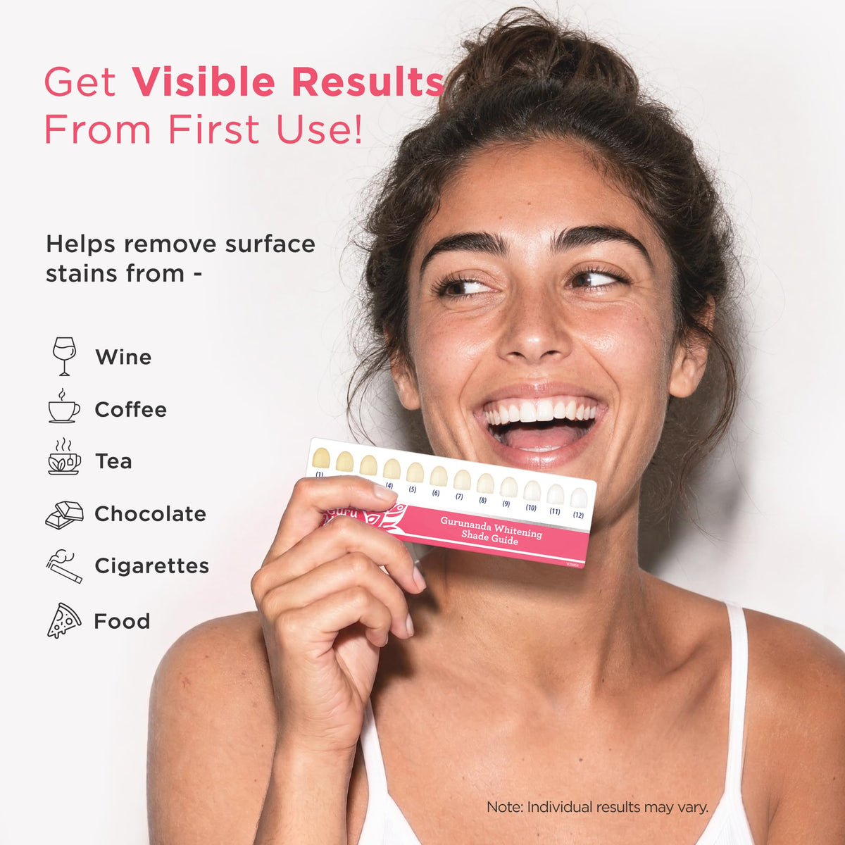 GuruNanda Sensitive Teeth Whitening Strips, Gentle & Safe, 9 Day Treatment