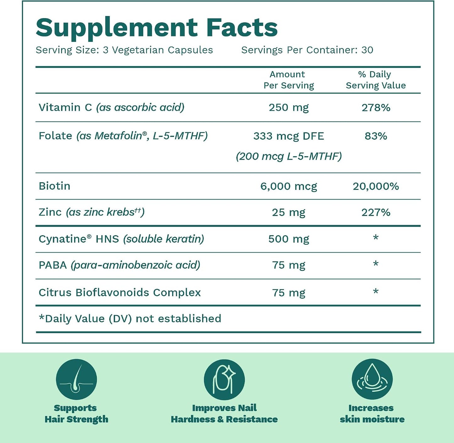 Bari Life Hair, Skin & Nails Supplement and Vitamin-Multi Probiotic 30