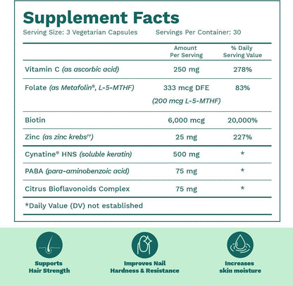 Bari Life Hair, Skin & Nails Supplement and Vitamin-Multi Probiotic 30