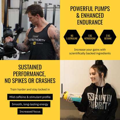 Nutrithority - Mr. Fusion Pump Pre Workout Powder (Pineapple Punch)
