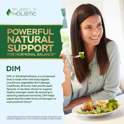 Purely Holistic Dim 400mg & Bioperine + Vitex Chaste Berry 650mg Bundle - 270 Vegan Capsules - Made in the USA