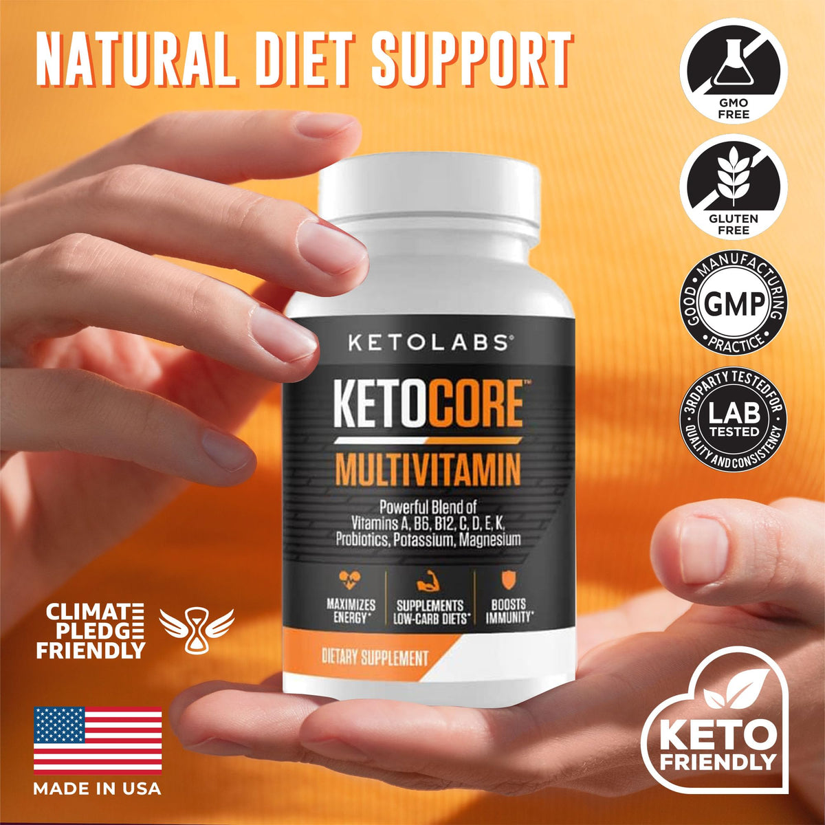 Ketolabs Ketocore Keto Vitamins | Keto Multivitamin for Men & Women | Keto Supplements