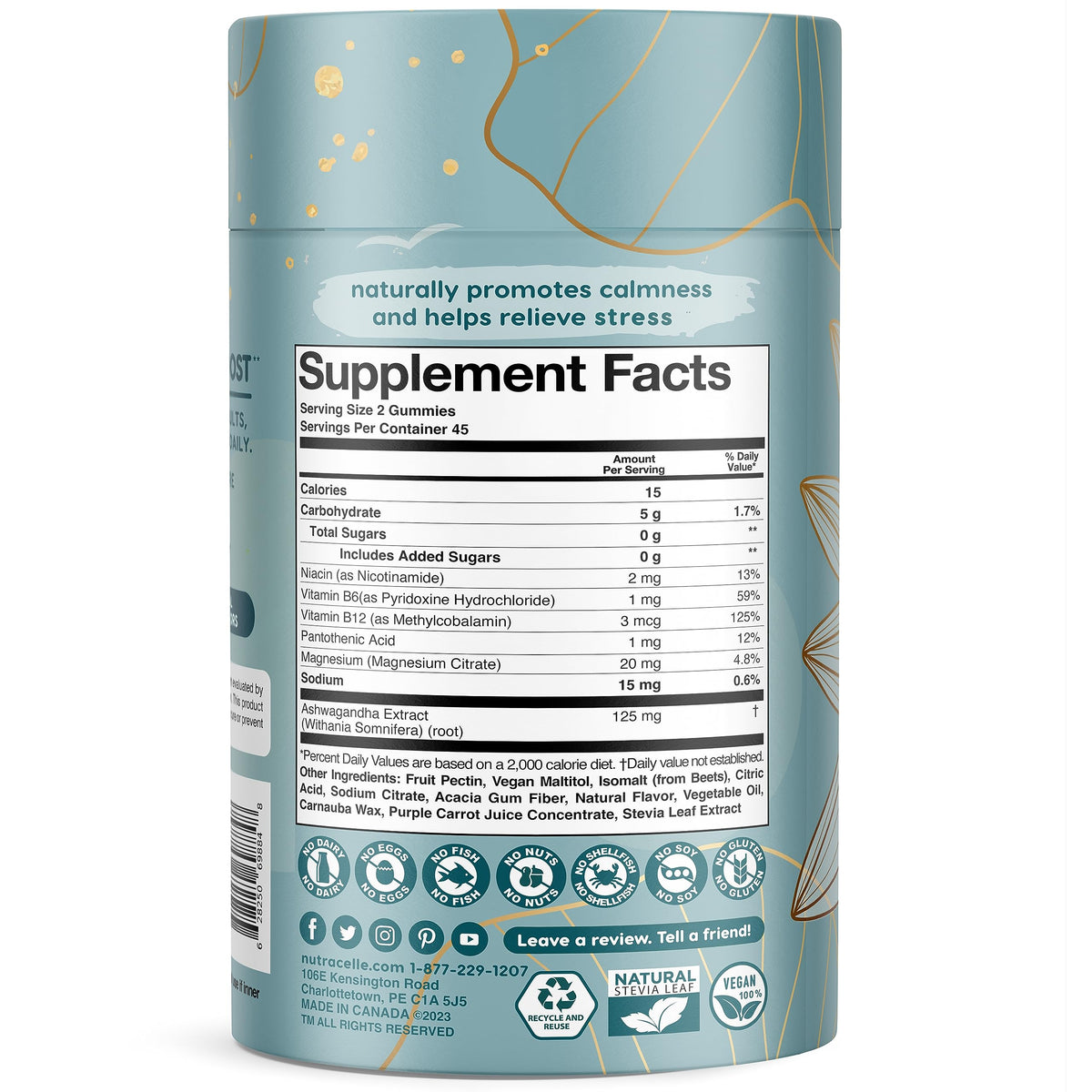 Nutracelle NUTRAMIN Mood Boost Multivitamin Gummy - Delicious & Yummy Anti-Stress