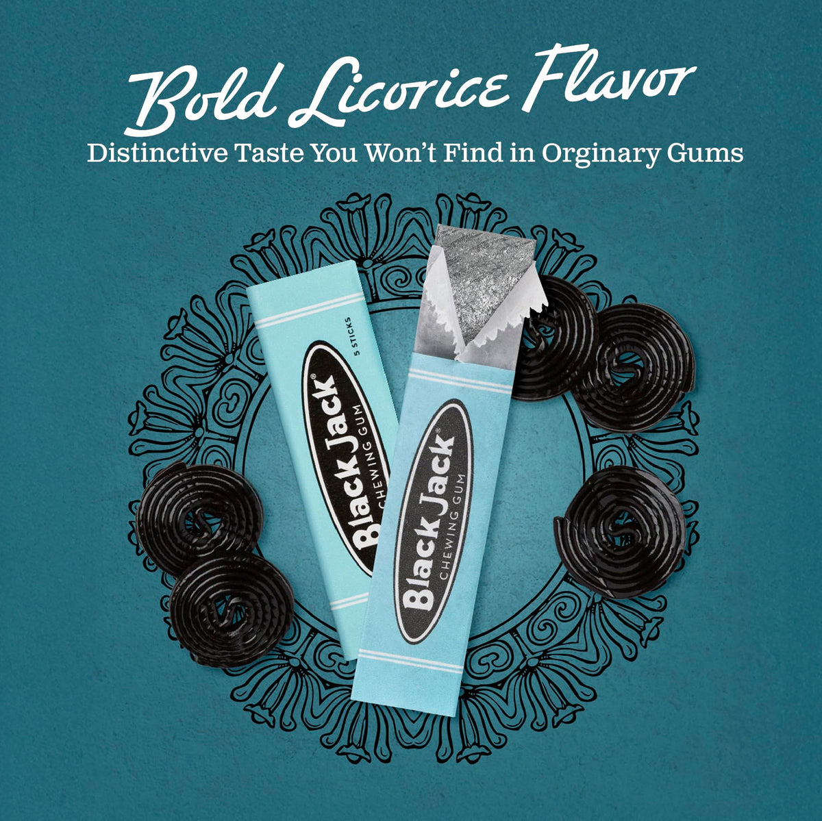 Gerrit's 20 Count Variety Gum Pack - Clove, Beeman's, Teaberry, & Black Jack Nostalgic Chewing Gum Bulk Pack, Old-Fashioned Candy, 4 Flavors, Old School Candy